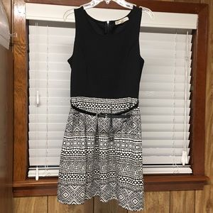 Black and white dress